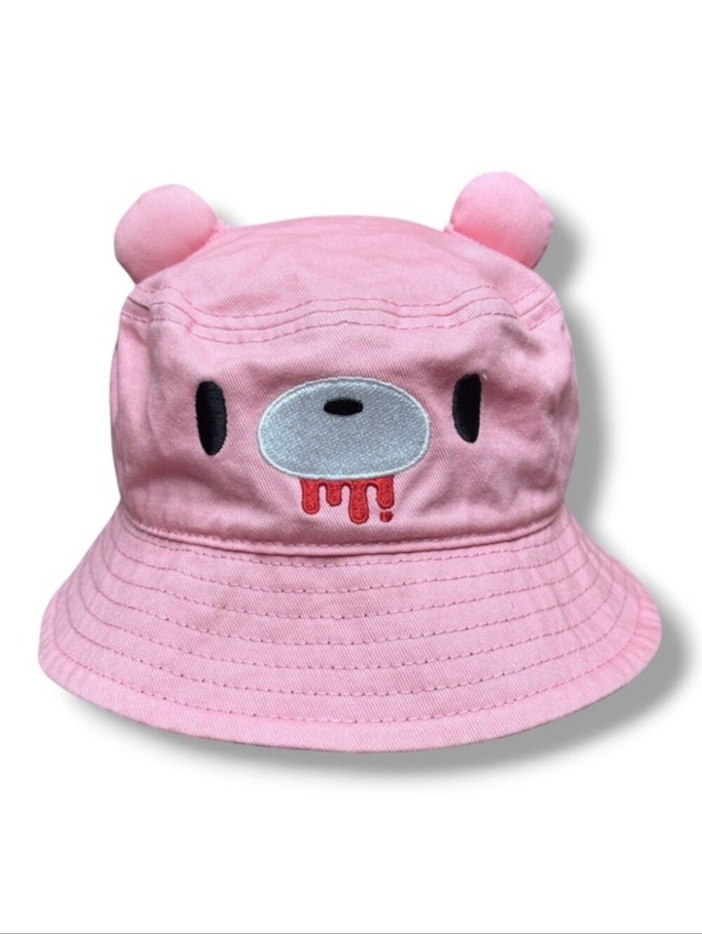 BIOWORLD Gloomy Bear - Pink Big Face 3D Ears Bucket Hat